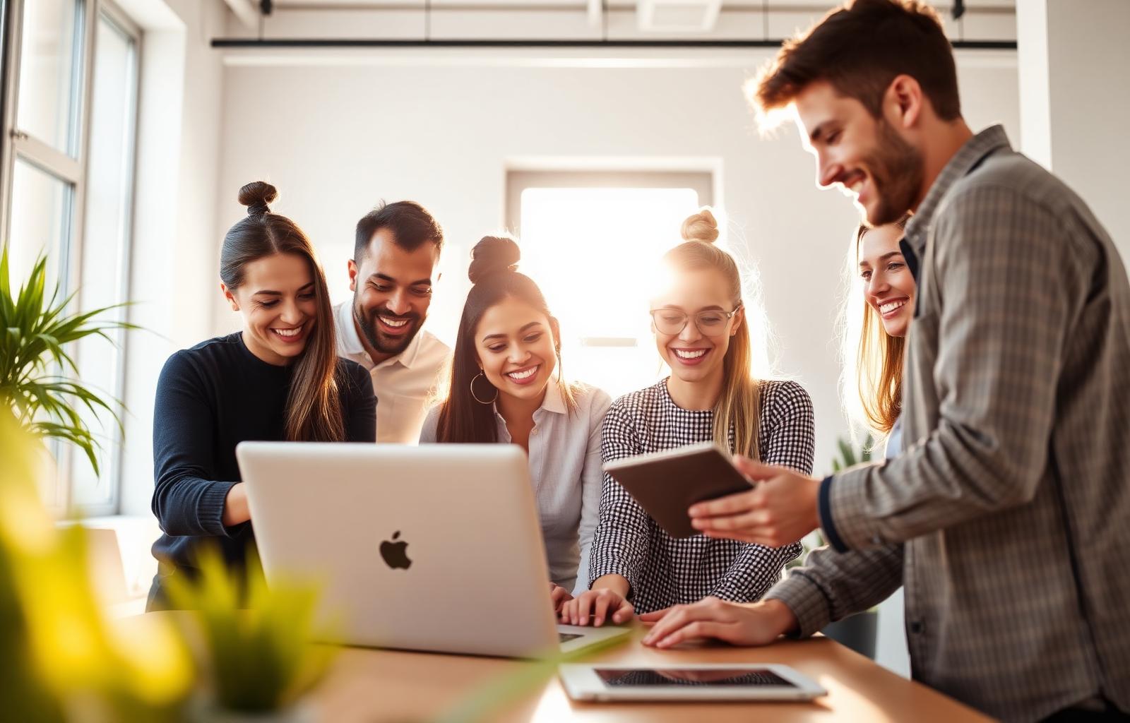 A team learning AI together
